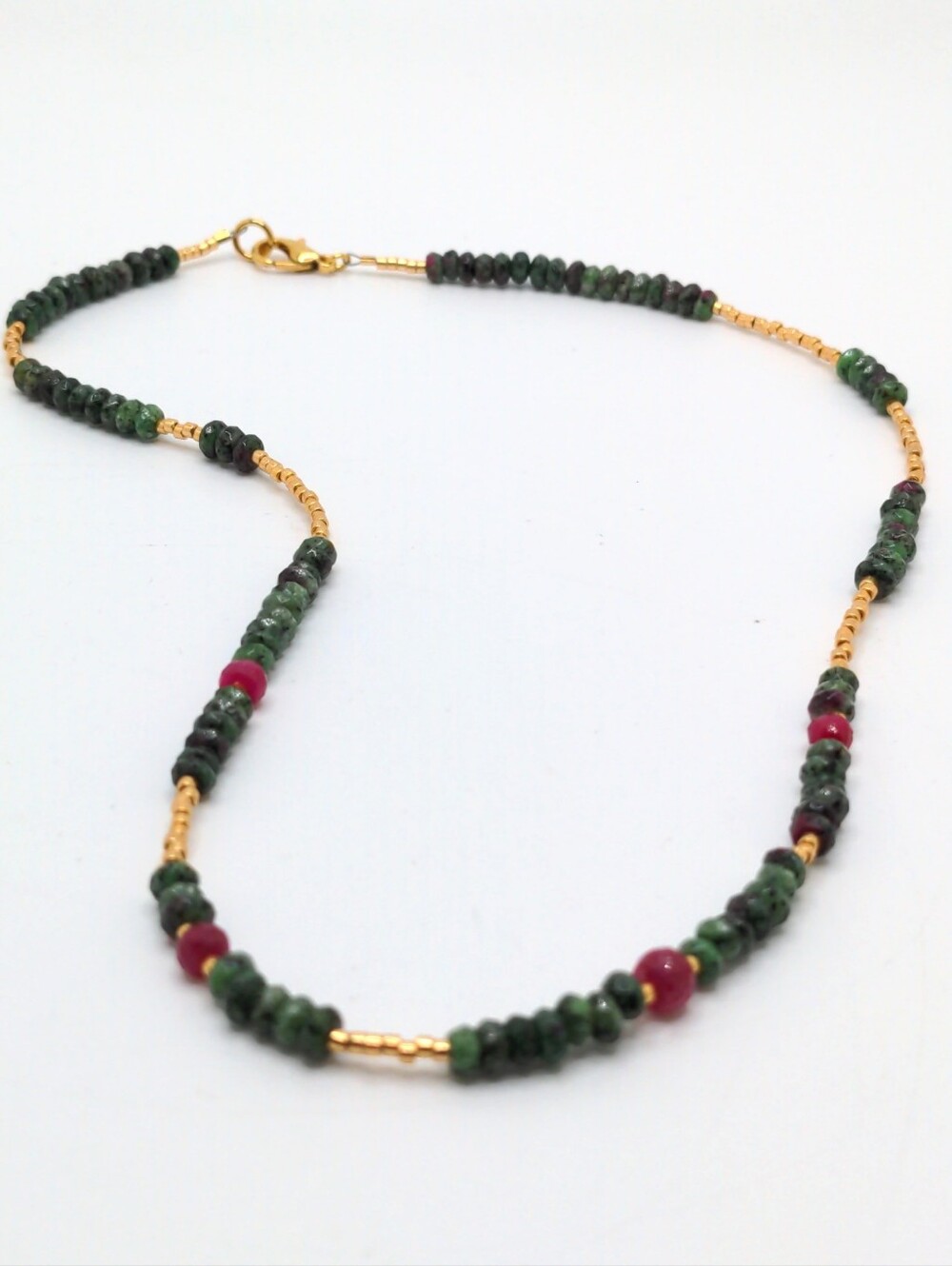 381MIDALANE Ruby Gemstone Choker